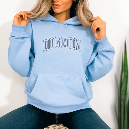 Dog Mom Varsity Unisex Hoodie