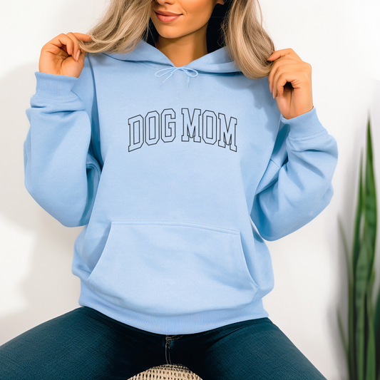 Dog Mom Varsity Unisex Hoodie