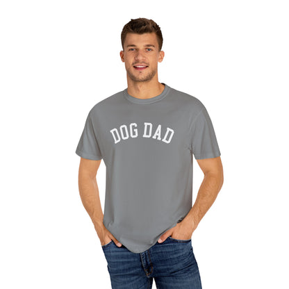 Dog Dad Varsity Lettering  Unisex Garment-Dyed T-shirt