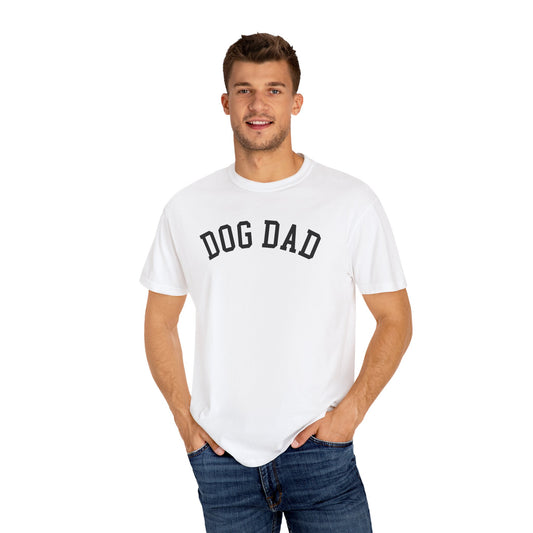 Dog Dad Varsity Lettering  Unisex Garment-Dyed T-shirt