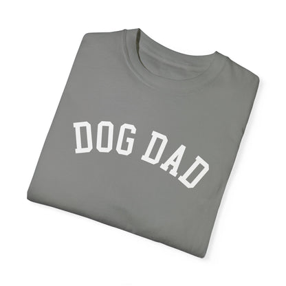 Dog Dad Varsity Lettering  Unisex Garment-Dyed T-shirt