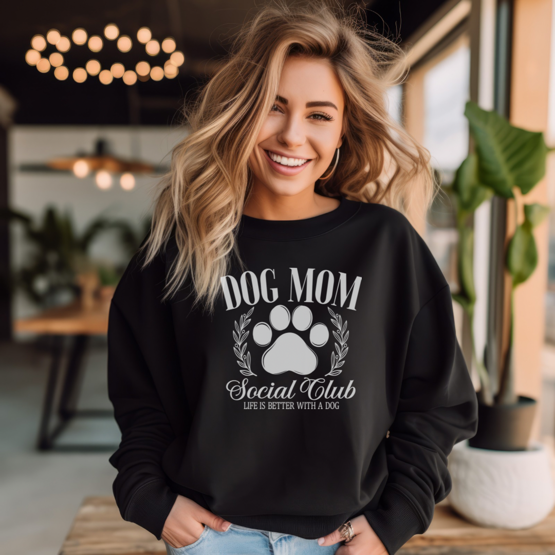 Dog Mom SocialClub Unisex Heavy Blend™ Crewneck Sweatshirt