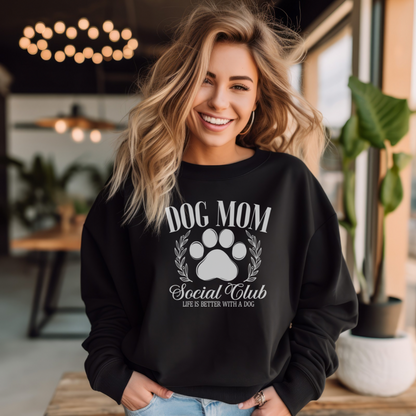 Dog Mom SocialClub Unisex Heavy Blend™ Crewneck Sweatshirt