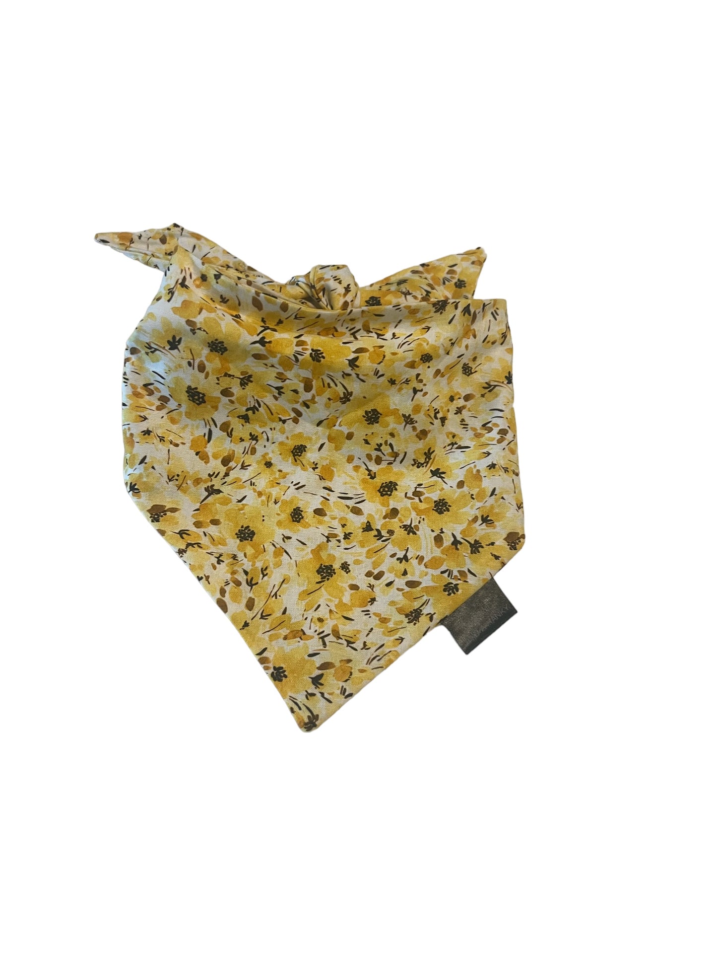 Yellow Flowers Dog Bandana