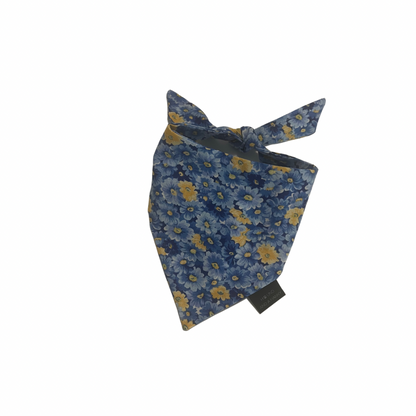 Blue Floral Dog Bandana