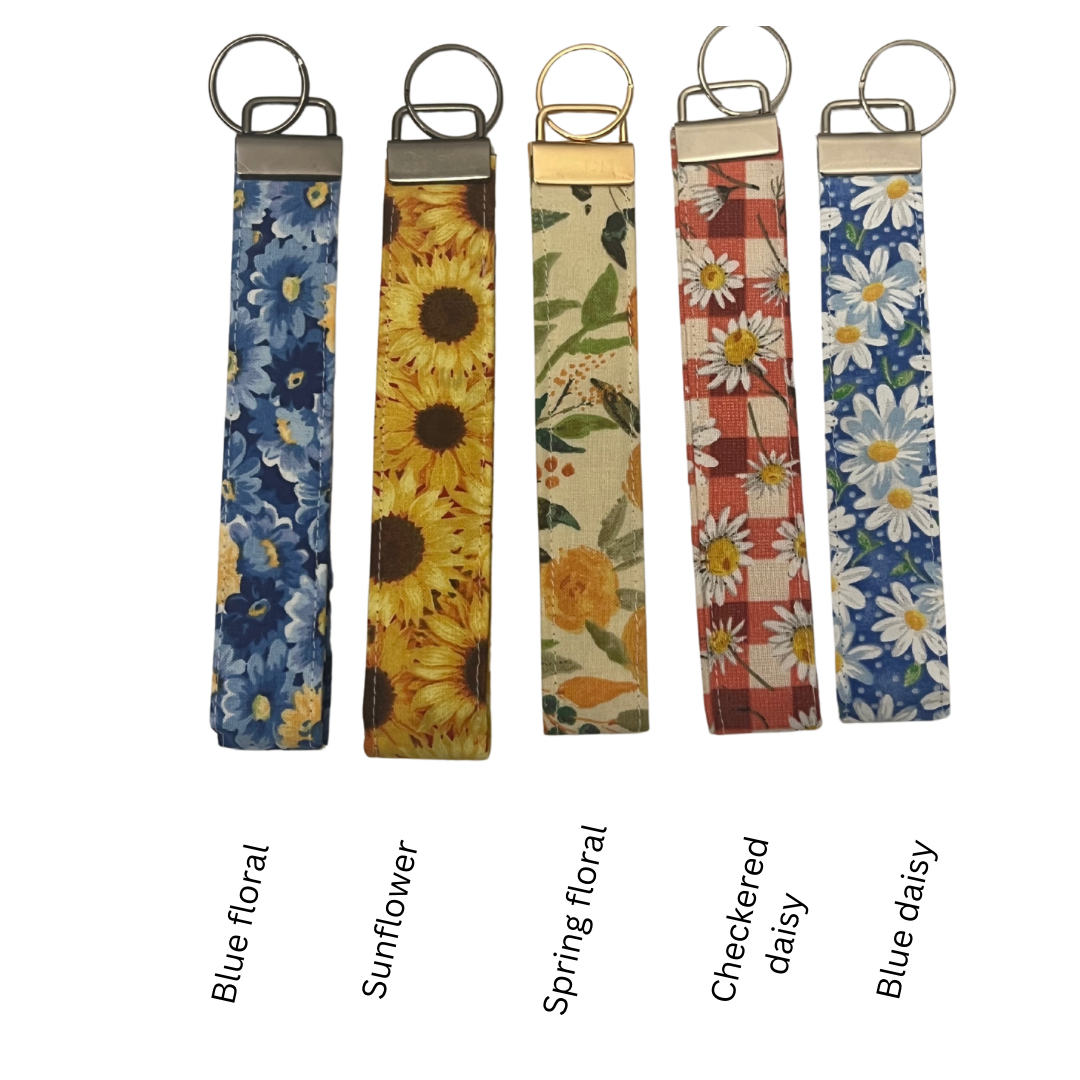 Floral Wristlet Keychain